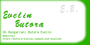 evelin butora business card